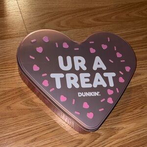 Dunkin' Heart-Shaped Tin Box